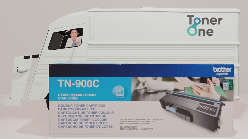 Genuine Brother TN-900C Standard Capacity Toner Cartridge - Cyan