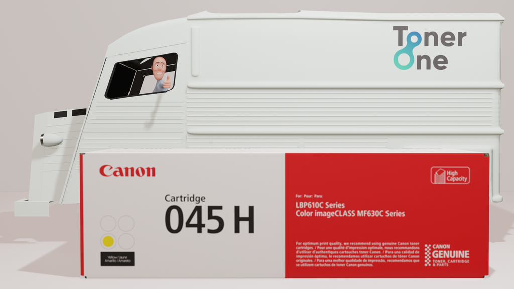 Genuine Canon 045H Yellow High Capacity Toner Cartridge - New
