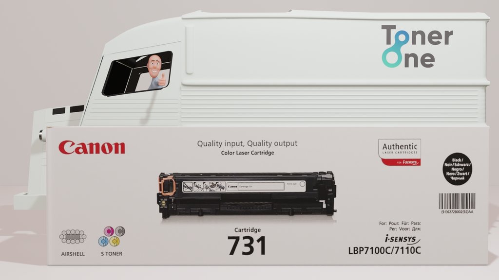 Genuine Canon 731B Toner Cartridge - Black 