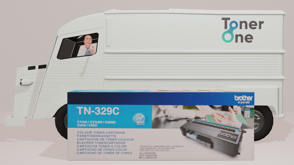 Genuine Extra High Capacity Brother TN-329C Toner Cartridge - Cyan 