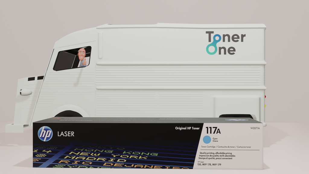 Genuine HP 117A Standard Laserjet Toner Cartridges - W2071A  -Cyan