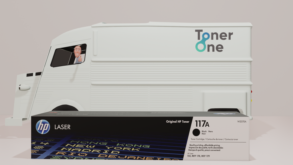 Genuine HP 117A Standard Laserjet Toner Cartridges- W2070A-Black