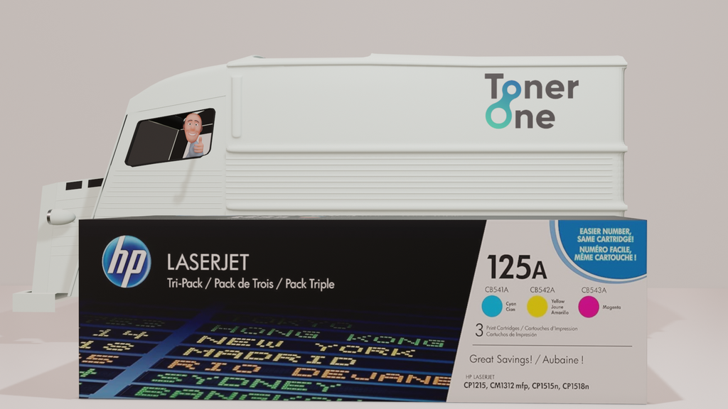 Genuine HP 125A Tripack LaserJet Toner Cartridges - CF373AM