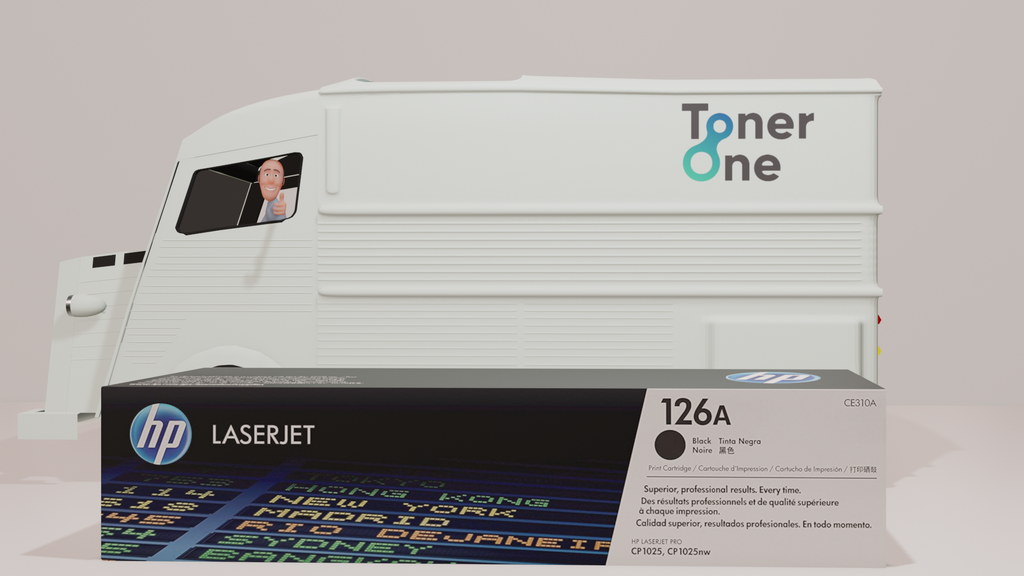 Genuine HP 126A Dual Pack Laserjet Toner Cartridge - CE310AD - Black