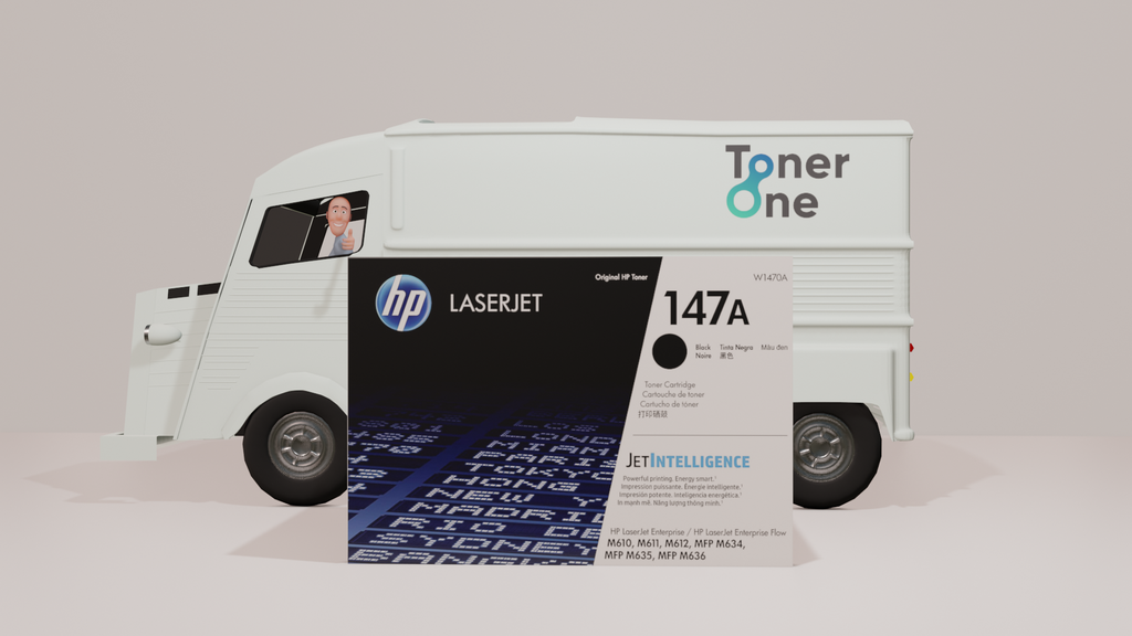 Genuine HP 147A|147X Standard and High Capacity Black Toner Cartridges