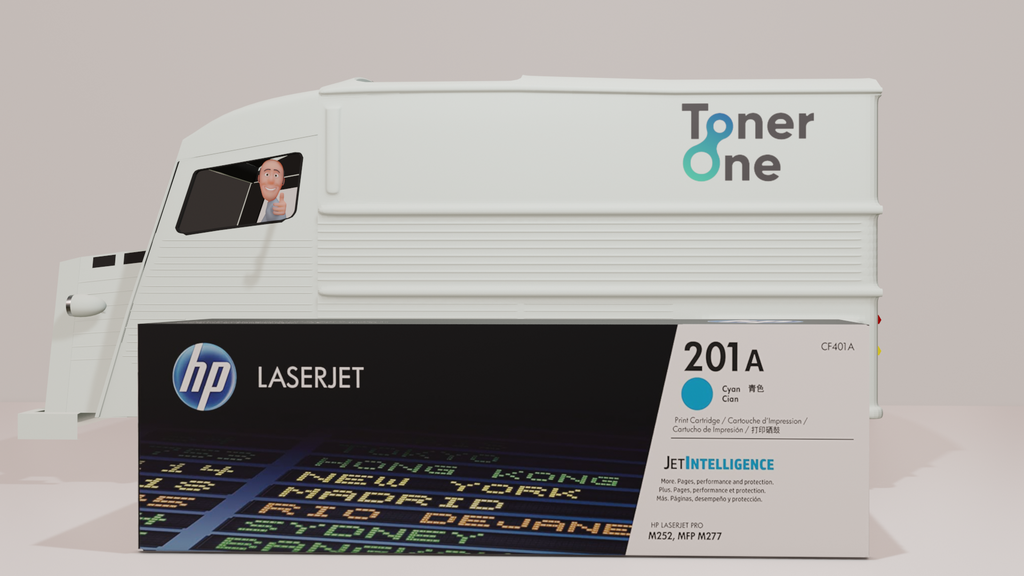 Genuine HP 201A|201X Standard and High Capacity Laserjet Toner Cartridges - CF401A-CF401X-Cyan