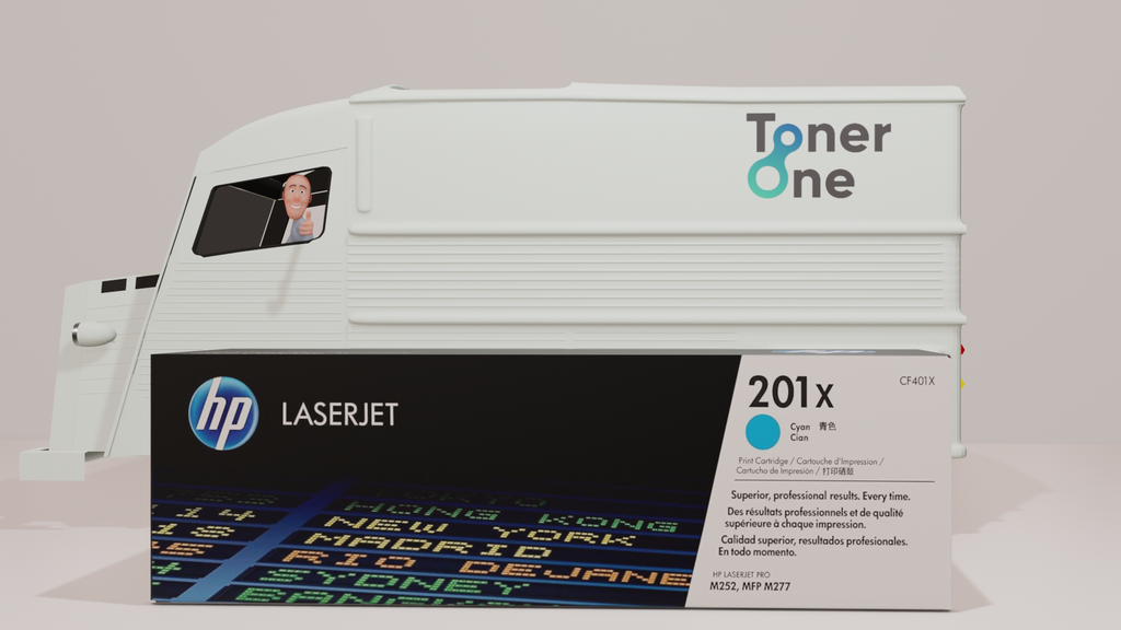 HP Genuine CF401X Cyan Toner Cartridge 201X Laserjet M252 M277 Sealed VAT Incl