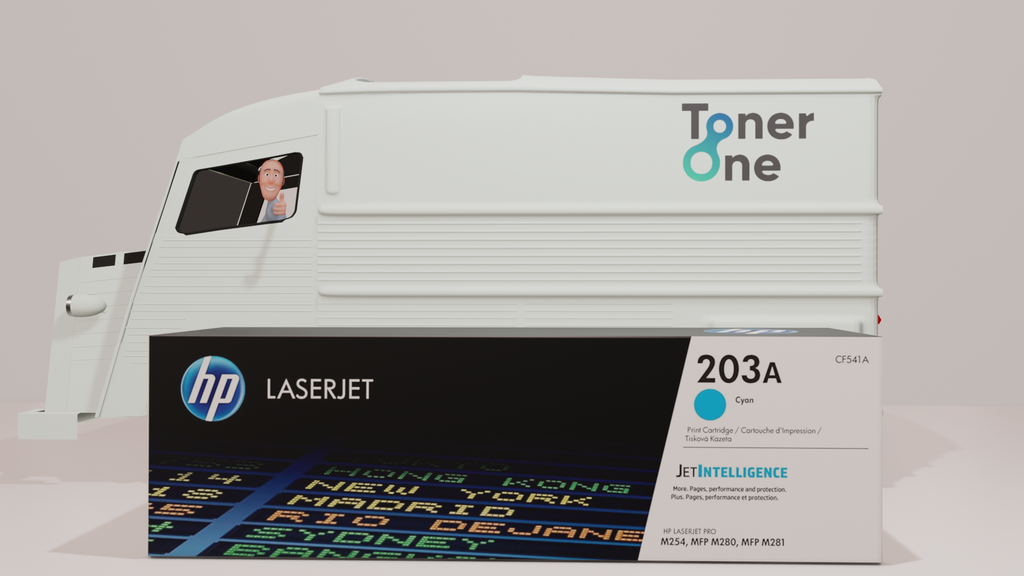 Genuine HP 203A|203X Standard and High Capacity Laserjet Toner Cartridge -CF541A-CF541X-Cyan