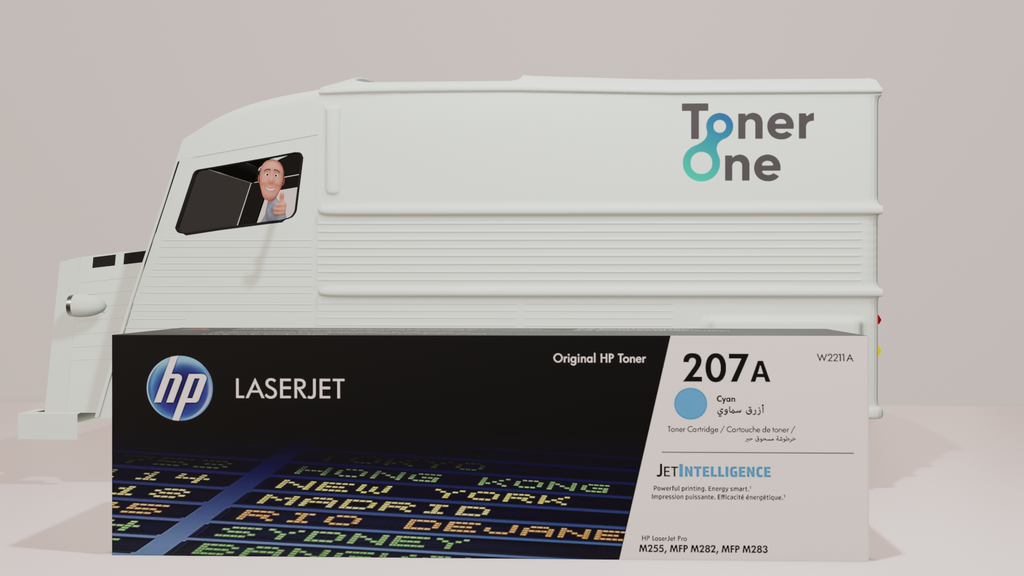 Genuine HP 207A|207X Standard and High Capacity Laserjet Toner Cartridges - W2211A- W2211X - Cyan