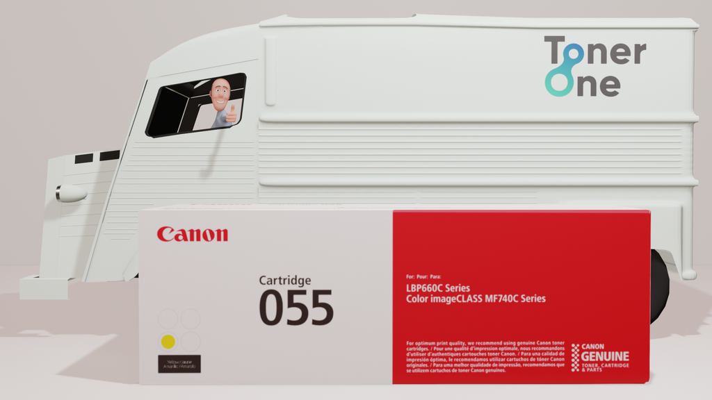 Genuine Standard Capacity Canon 055Y Toner Cartridge - Yellow 