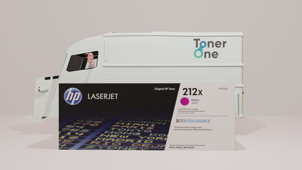 HP W2123X 212X High Yield Original LaserJet Toner Cartridge, Magenta, Single Pack