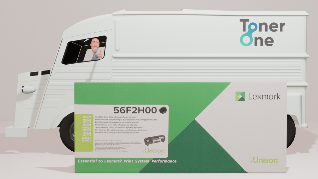 High Capacity Lexmark 56F2H00 Black Toner Cartridge - New