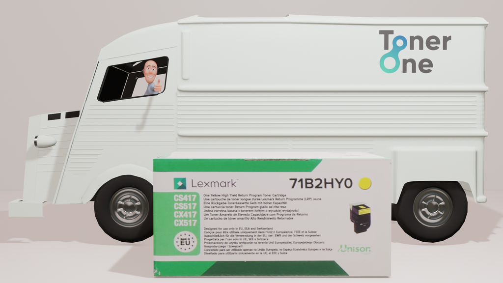 High Capacity Lexmark 71B2HY0 Toner Cartridge - Yellow