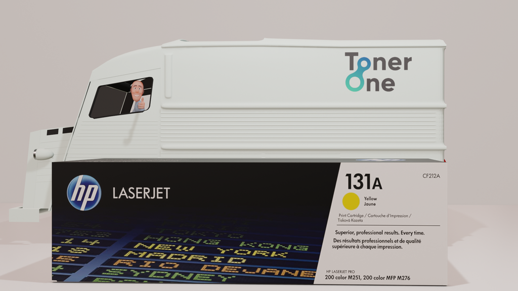 Genuine CF212A 131A Standard Capacity  Laserjet Toner Cartridges - Yellow