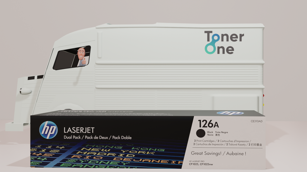 Genuine HP 126A Standard and Dual Pack Laserjet Toner Cartridge - CE310A | CE310AD - Black (copy)