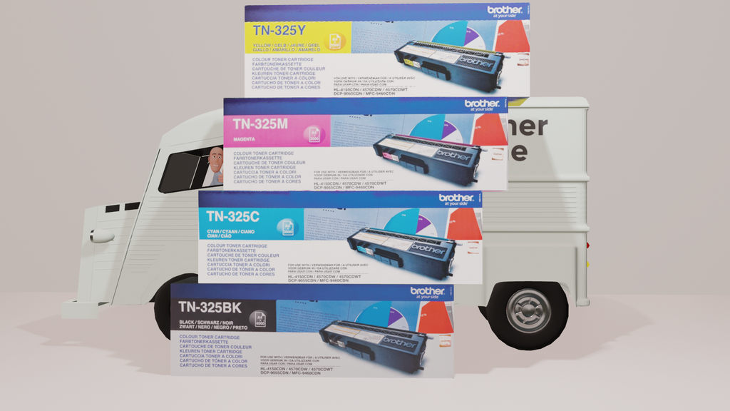 Genuine High Capacity Brother TN-325C Toner Cartridge - Cyan (copy)