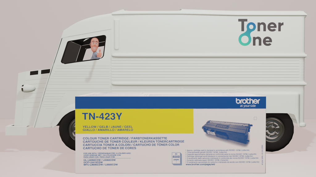 Genuine High Capacity Brother TN-423Y Toner Cartridge - Yellow (copy)