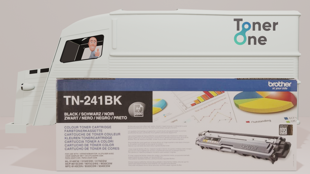 Genuine Brother TN-241BK Standard Capacity Toner Cartridge - Black (copy)
