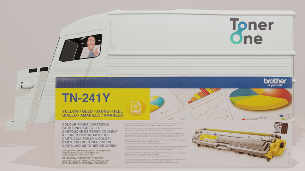 Genuine Brother TN-241Y Standard Capacity Toner Cartridge -Yellow (copy)
