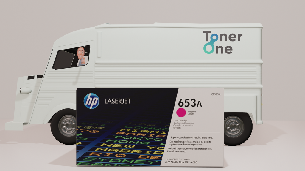 HP Genuine CF323AC 653A Magenta Toner Cartridge MFP M680 Sealed Unused (copy)