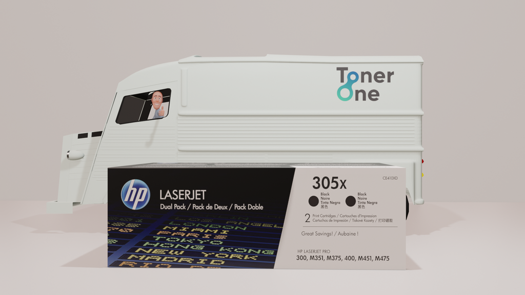 Genuine HP 305XD Dual Pack Laserjet  Toner Cartridge CE410XD Black (copy)