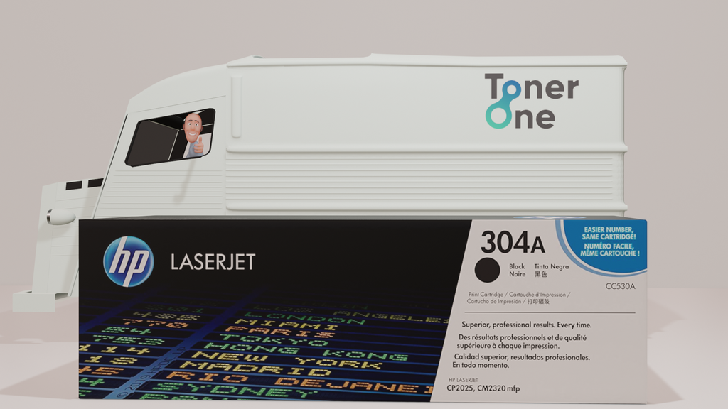 Genuine HP CC530A 304A Black Toner Cartridge - New