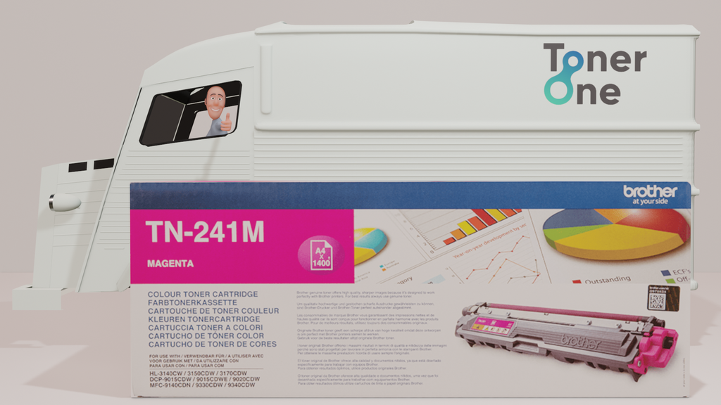 Genuine Brother TN-241M Standard Capacity Toner Cartridge - Magenta (copy)