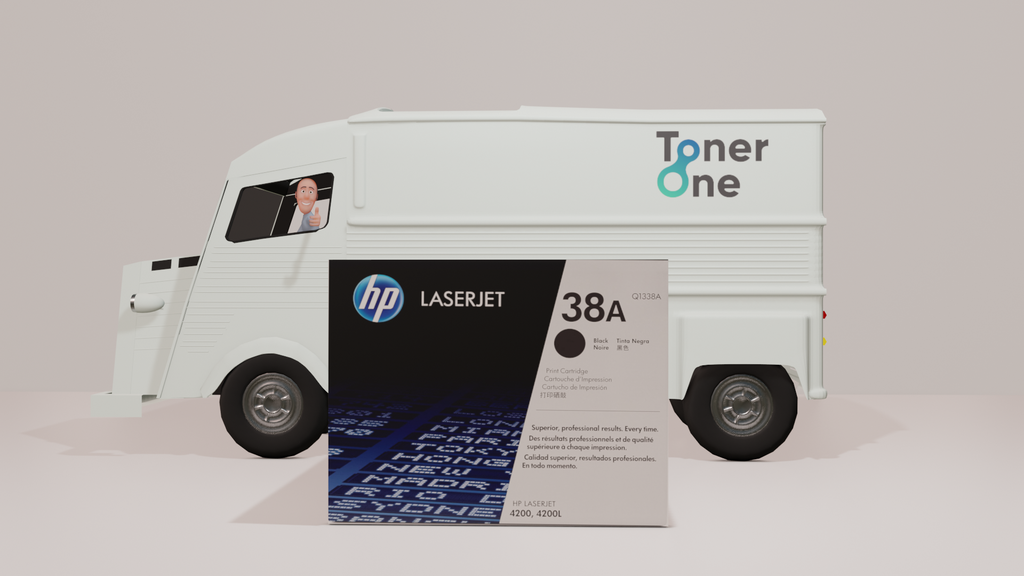 HP Genuine Q1338A 38A Black Toner Cartridge LaserJet 4200 4200L Sealed  (copy)