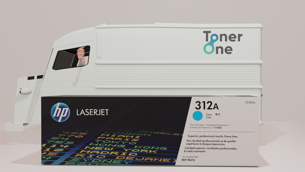 Genuine HP 312A Standard Capacity Laserjet Toner Cartridges - CF381A-Cyan (copy)