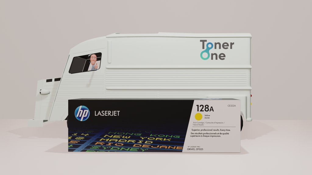 HP Genuine CE322A 128A Yellow Toner Cartridge