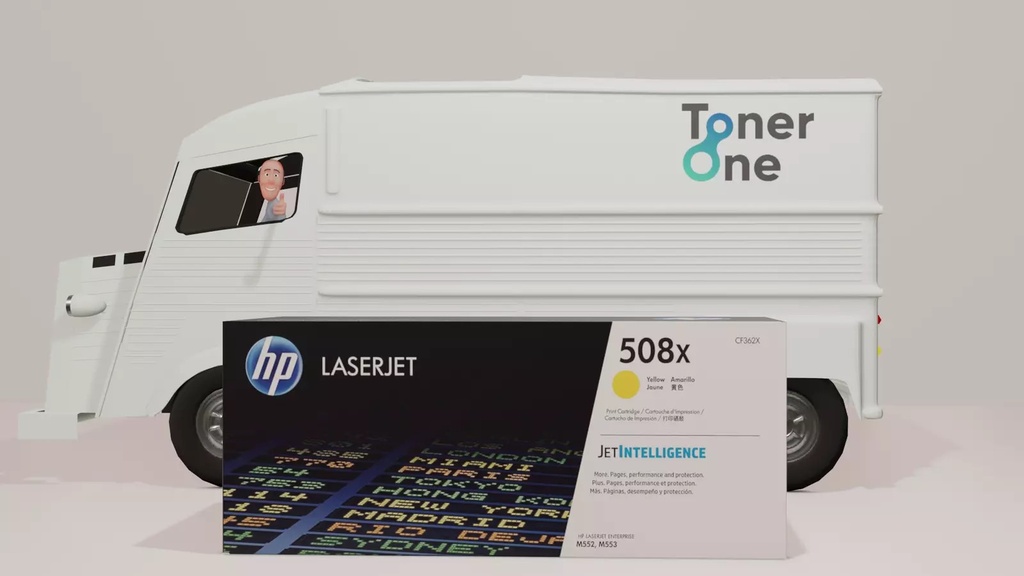 Original HP 508X High Capacity Laserjet Toner Cartridges - CF362X - Yellow (copy)