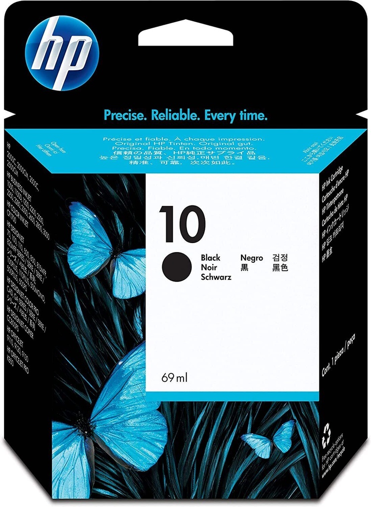 HP Genuine 10 C4844A Black Ink Cartridge - New