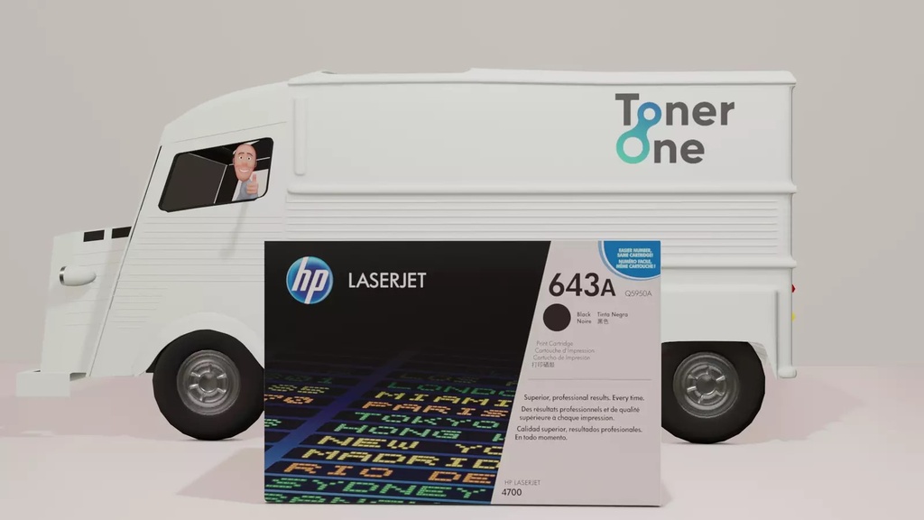 Genuine HP 643A Standard Laserjet Toner Cartridge Q5950A Black (copy)