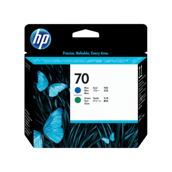 HP 70 Blue & Green Printhead - C9408A (Original)