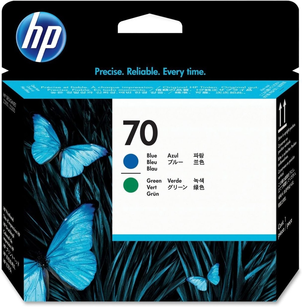 HP 70 Original Ink Cartridge C9408A class Blue and Green (copy)
