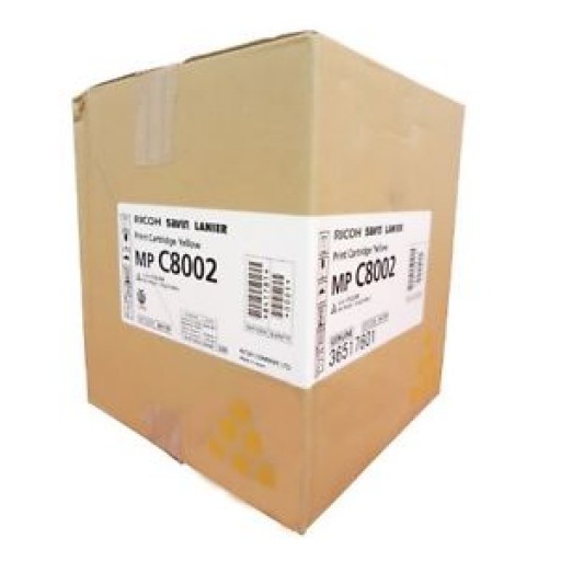 Geniune Ricoh 842148 C8002 Yellow Toner Cartridge - New