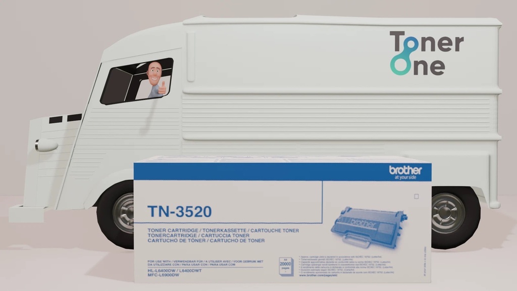 Genuine Brother TN-3520 Black Toner Cartridge HL-L6400DW MFC-L6900DW - New (copy)