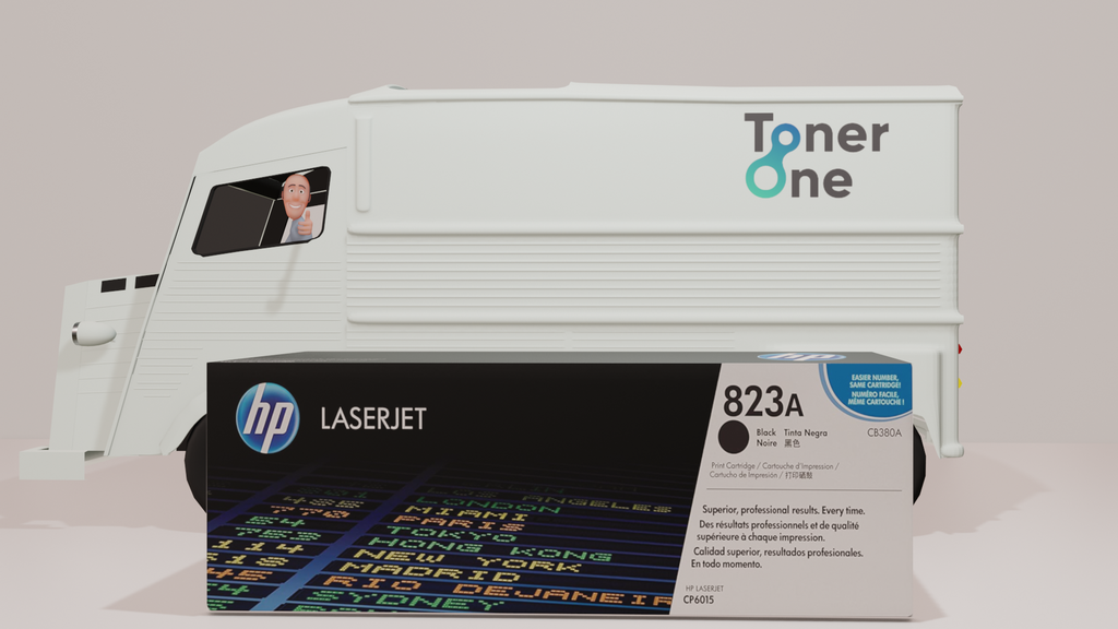 HP CB380A 823A Original LaserJet Toner Cartridge, Black, Single Pack
