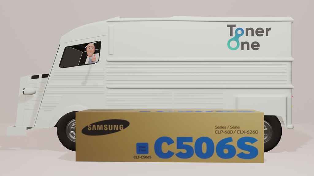Samsung SU047A CLT-C506S Toner Cartridge, Cyan, Pack of 1