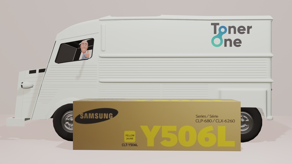 Samsung SU515A CLT-Y506L High Yield Toner Cartridge, Yellow, Pack of 1