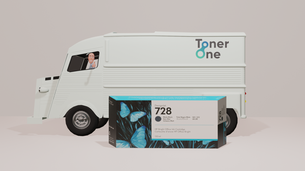 HP 728 F9J68A Matte Black 300-ml Genuine Ink Cartridge, High Capacity, with Original HP Ink, for HP DesignJet T730 and T830 Large Format Plotter Printers and HP 729 DesignJet Printhead