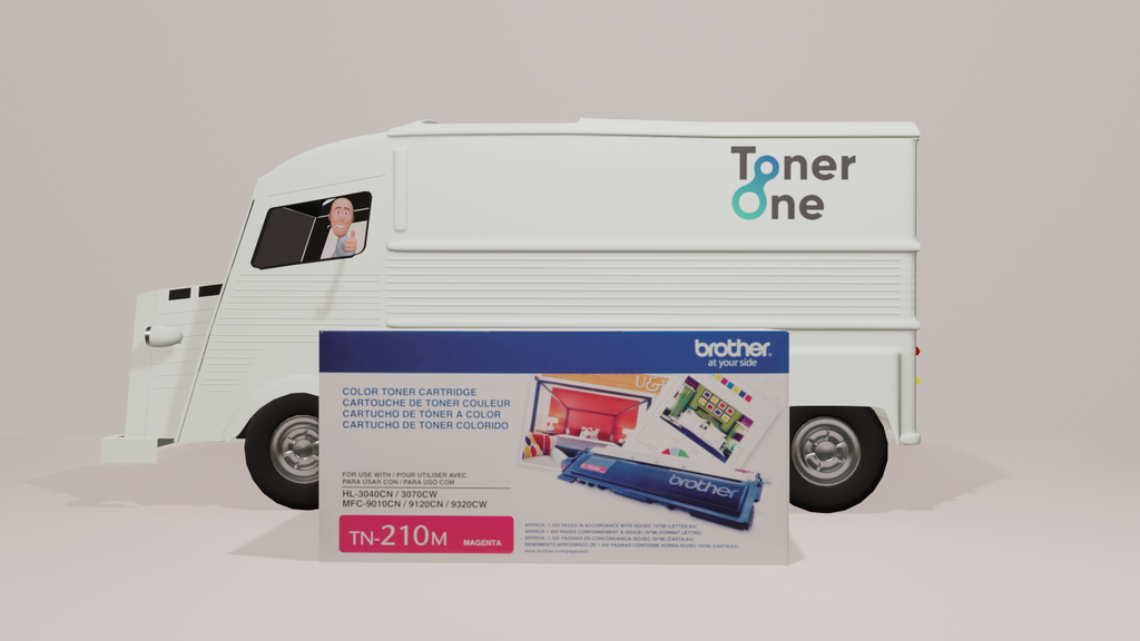 Original Brother TN-210M (TN210M) 1400 Yield Magenta Toner Cartridge - Retail