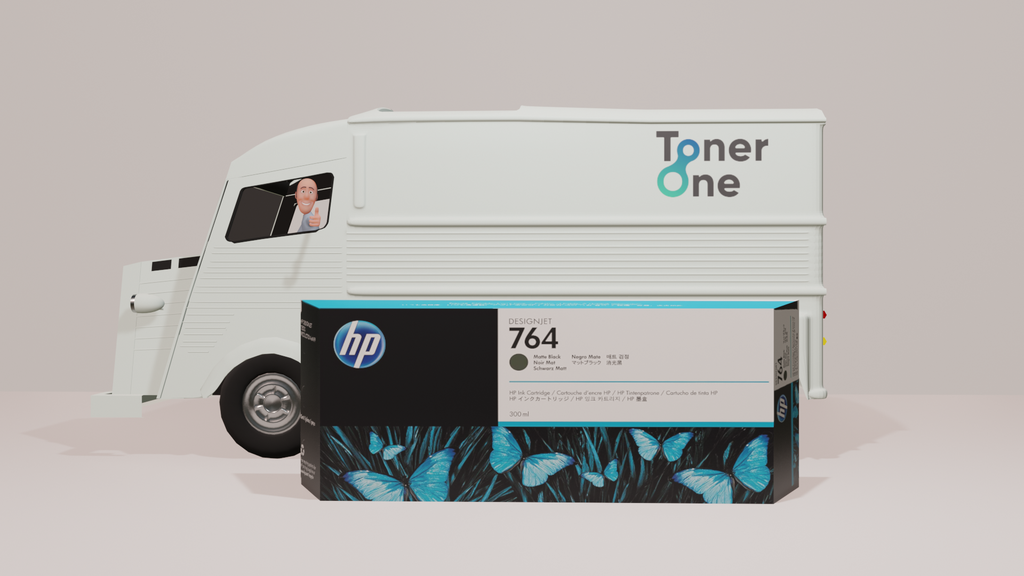 HP C1Q16A Ink Cartridges for DesignJet T3500/T3500 Production eMFP - Matte Black