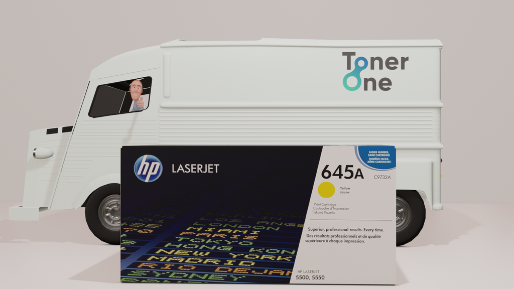 HP C9732A 645A Original LaserJet Toner Cartridge, Yellow, Single Pack