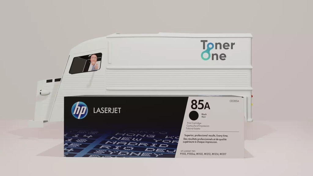 Genuine HP CE285A Black Toner Cartridge - 85A
