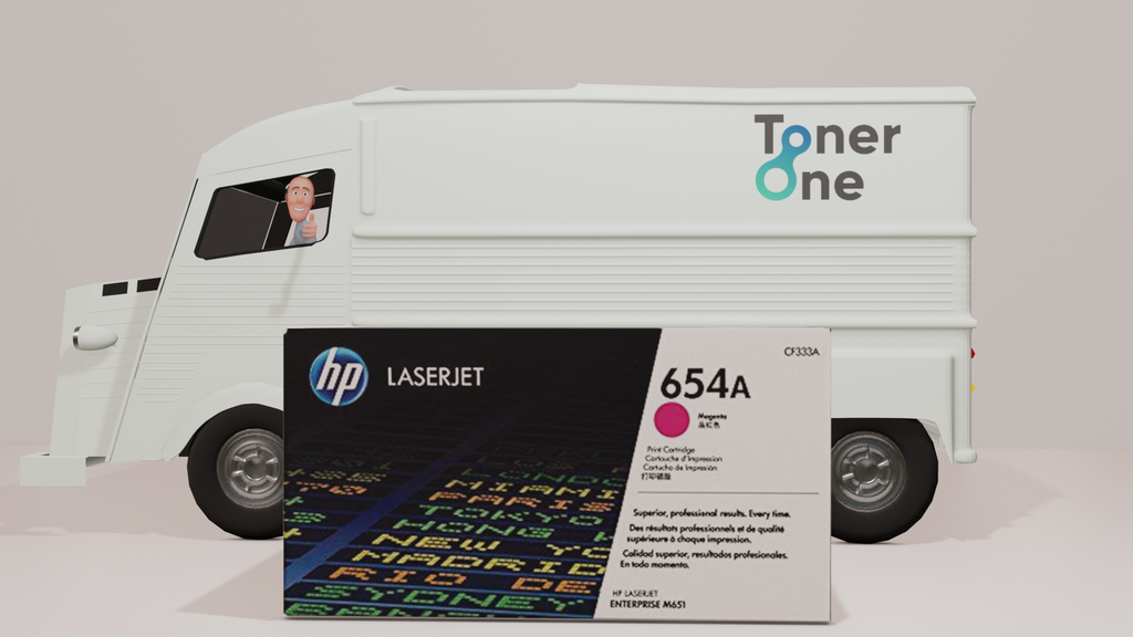 Genuine HP CF333A 654A Magenta Toner Cartridge - New