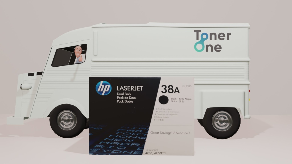 HP Q1338A 38A Original LaserJet Toner Cartridge, Black, Single Pack (copy)