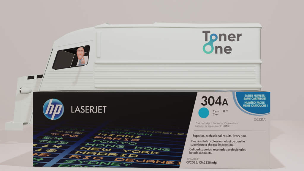 HP Genuine CC531A Cyan Toner Cartridge 304A CP2025 CM2320 mfp Sealed Unused VAT (copy)