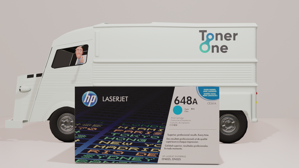 HP CE261A 648A Original LaserJet Toner Cartridge, Cyan, Single Pack (copy)