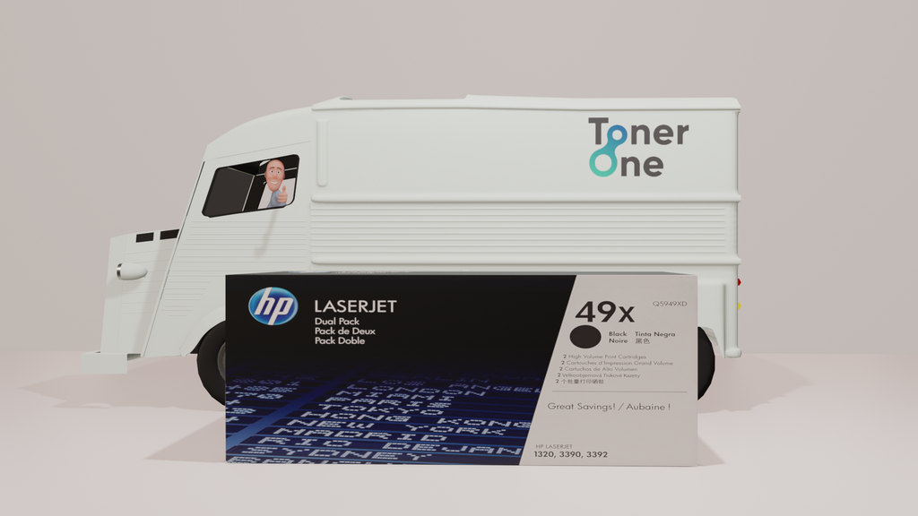 Genuine HP High Capacity Black 49XD Dual Pack Toner Cartridge - Q5949XD